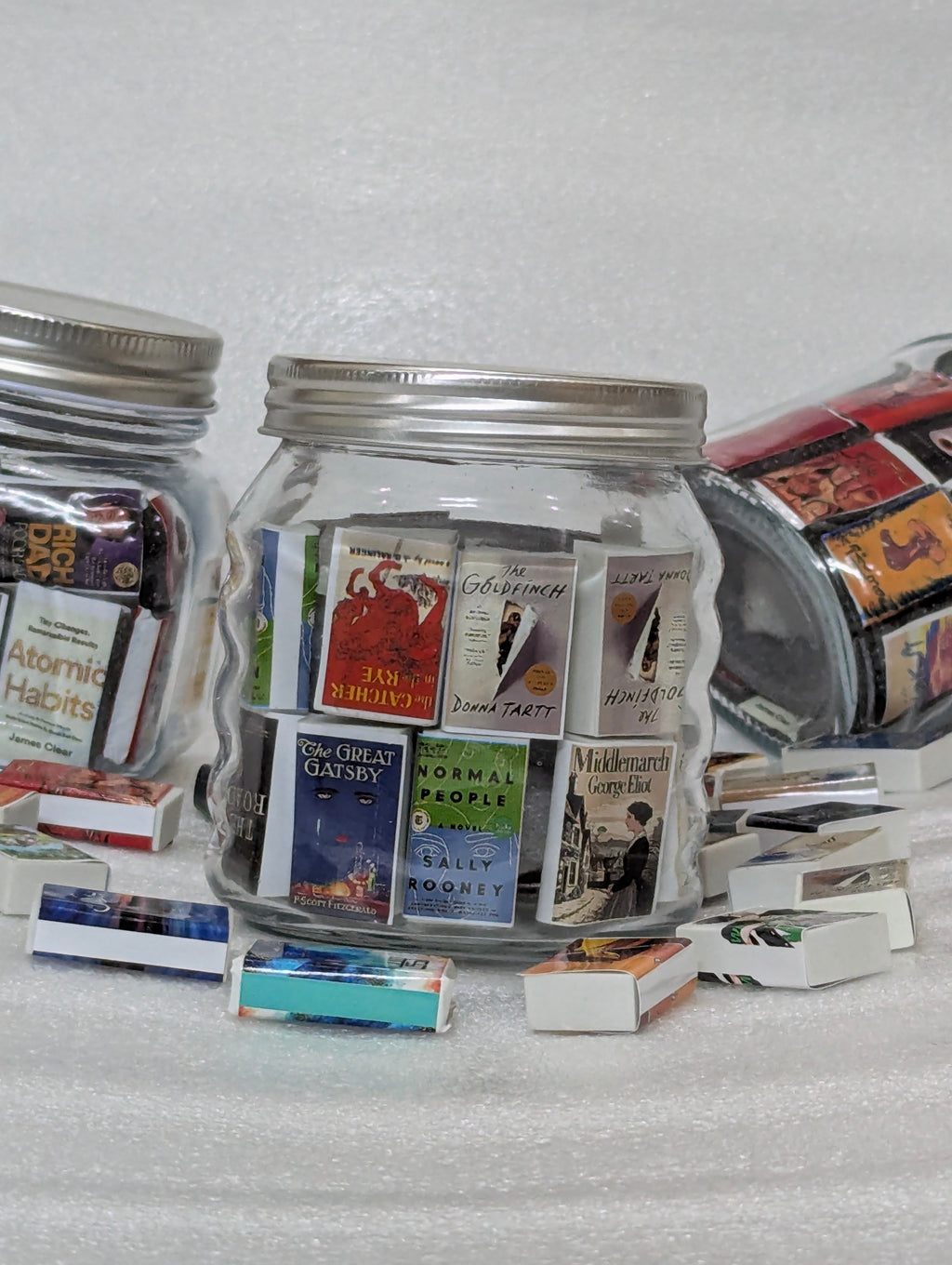 3 in 1 Bundle | Mini Urdu Novels Jar + Mini English Novels Jar + Mini Anime/Manga Cover Jar