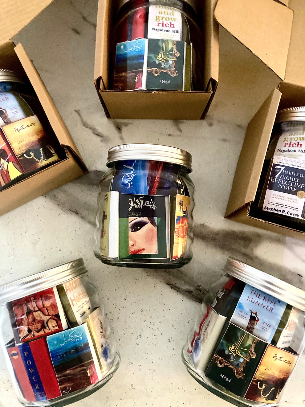 Mini Anime & Manga Books in Glass Jar – Otaku Gift & Decor