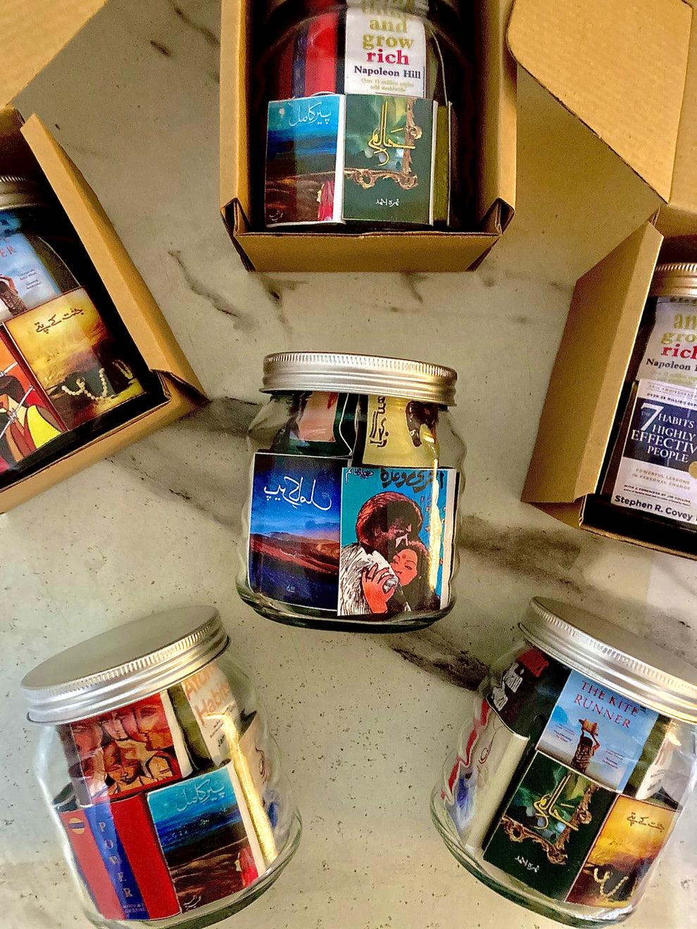 Mini Anime & Manga Books in Glass Jar – Otaku Gift & Decor
